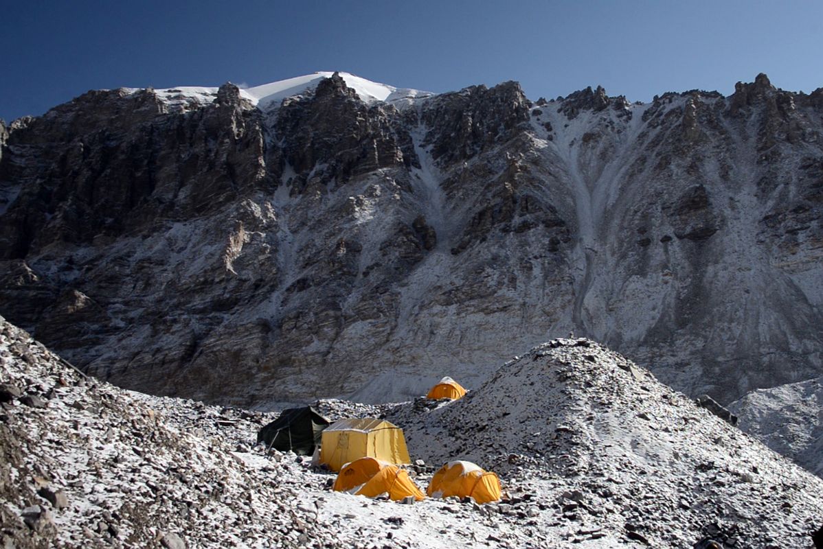 36 The Ridge Of Kellas Rock Lixin Peak In The Early Morning Panorama From Mount Everest North Face Intermediate Camp In Tibet